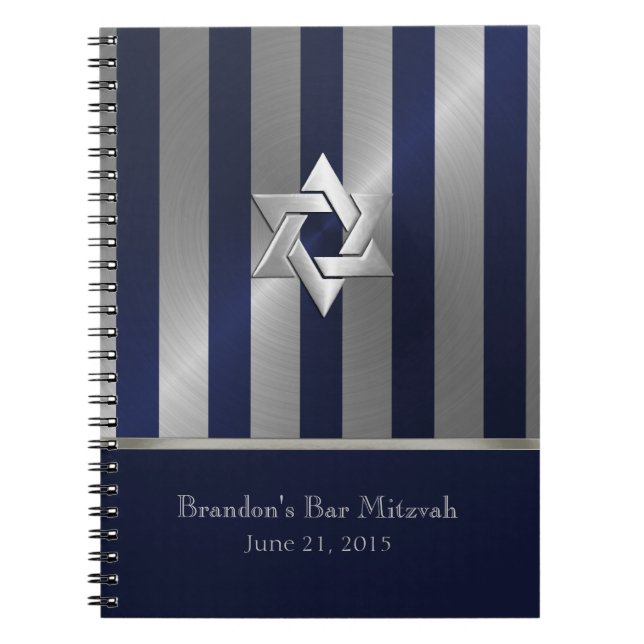 Bar Mitzvah UAWG Tracker Notebook/Gästebuch Notizblock (Vorderseite)