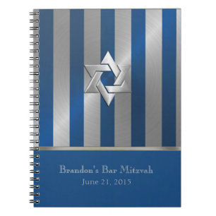 Bar Mitzvah UAWG Tracker Notebook/Gästebuch Notizblock