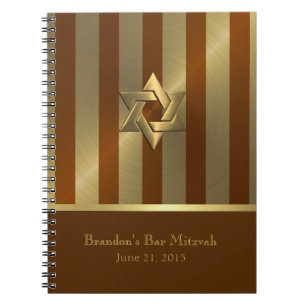 Bar Mitzvah UAWG Tracker Notebook/Gästebuch Notizblock
