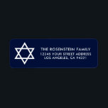 Bar Mitzvah und Bat Mitzvah Blue Address<br><div class="desc">Bar Mitzvah und Bat Mitzvah Blue Address Label</div>