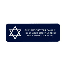 Bar Mitzvah und Bat Mitzvah Blue Address