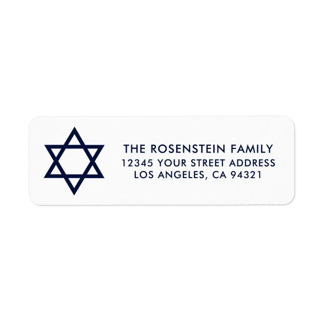 Bar Mitzvah und Schläger Mitzvah blaue weiße (Vorne)