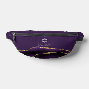 Bar Mitzvah Violet Or personnalisé Juif