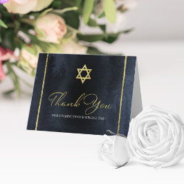 Bar Mitzvah Watercolor Vielen Dank | Abstraktes Bl