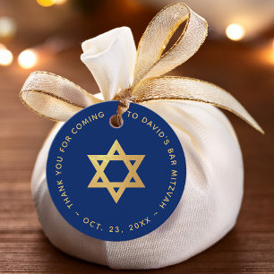 Bar Mizwa Königlich Blau Falsches Gold Stern von D Geschenkanhänger