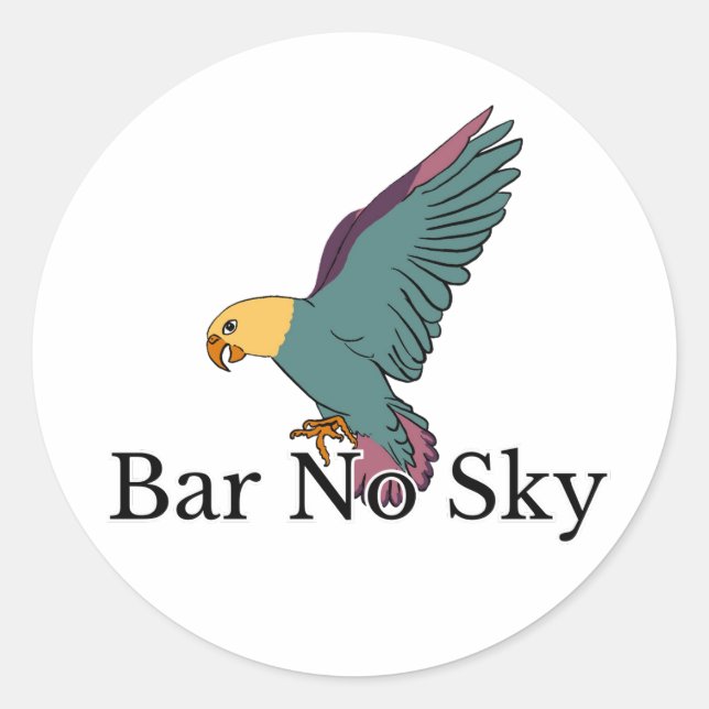 Bar No Sky Sticker (Vorderseite)
