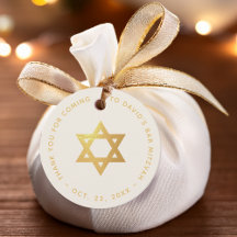 Bar oder Bat Mizwa Stern Davids aus falschem Gold 