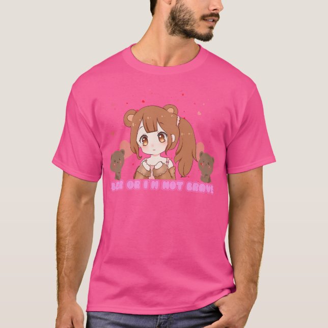 Bär oder ich nicht tapfer - Super Kawaii Chibi Bea T-Shirt (Vorderseite)