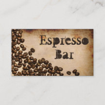 Bar Old Hessian Espresso - Carte de visite