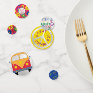 Bar or Bat Mitzvah Confetti Groovy Blume Konfetti