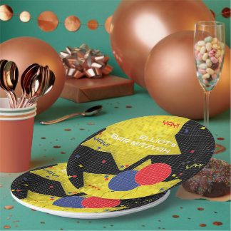 Bar or Bat Mitzvah GAME ON 2 Pappteller