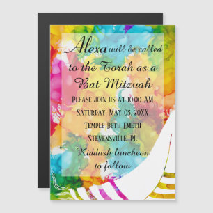 Bar or Bat Mitzvah Magnetische Party Einladung
