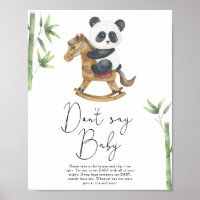 Bär Panda Sag nicht Baby
