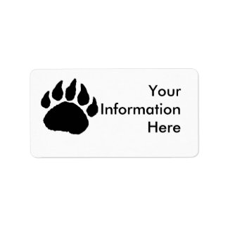 Bar Paw Address Lables Adressaufkleber