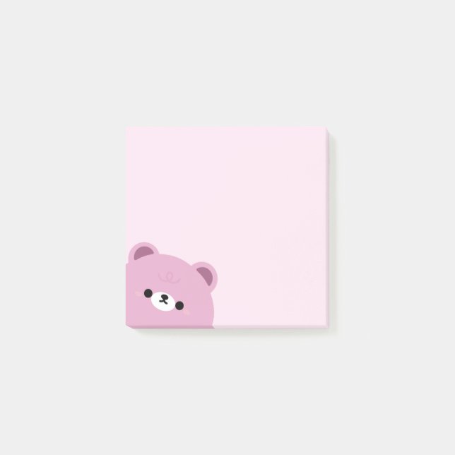 Bär Post-it Klebezettel (Vorderseite)
