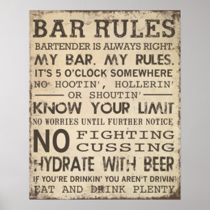 Bar Poster