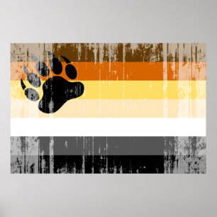 Bär-Pride-Flagge Poster