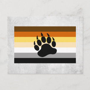 Bär-Pride-Flagge Postkarte