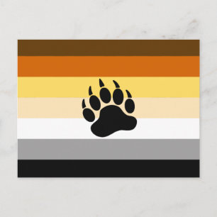 Bär-Pride-Flagge Postkarte