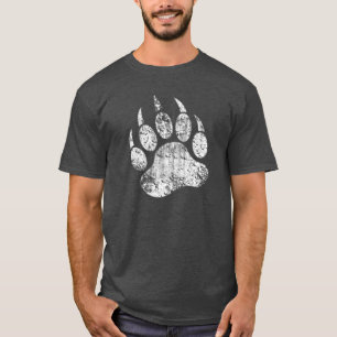 Bär Pride Grunge Bärenpfote T-Shirt