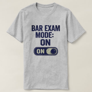 Bar-Prüfungsmodus aktiviert Grafik für die juristi T-Shirt