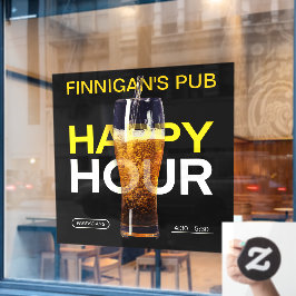 Bar Pub Public House Happy Hour Beer individuell g Fensteraufkleber