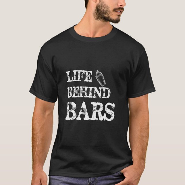 Bar Quote Barkeeper Funny BartenMen Frauen T-Shirt (Vorderseite)
