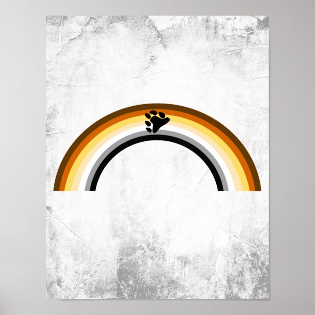 Bär Regenbogen Poster (Vorne)