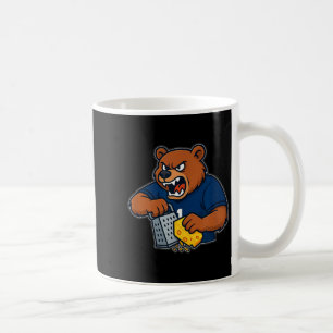 Bär reibt Käse lustig  Kaffeetasse