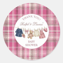 Bär Rosa Vornehm Luxus Baby Shower Danke