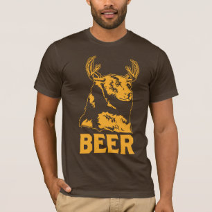 Bär + Rotwild = Bier T-Shirt