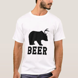 Bär + Rotwild = Bier T-Shirt