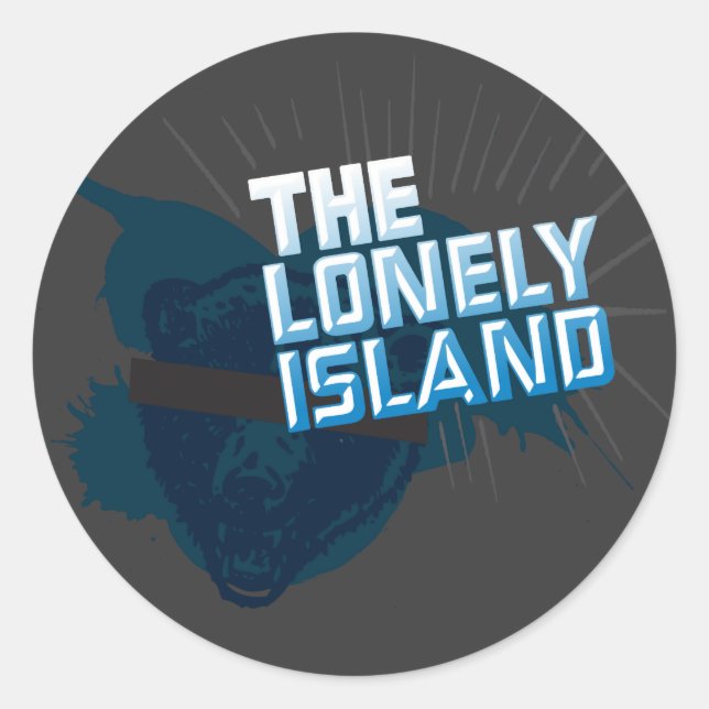 Bär Runder Aufkleber (Vorderseite)