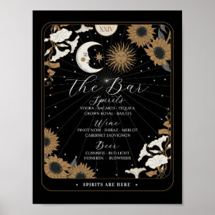 Bar Sign Tarot Schildkröte Hochzeitsempfang Hallow Poster