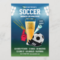 Bar Soccer Event Menu hinzufügen