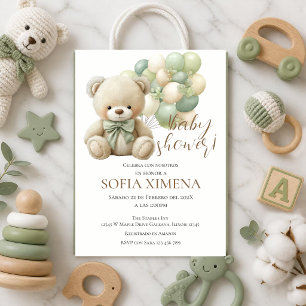 Bär Spanische Babyparty-Einladung Einladung