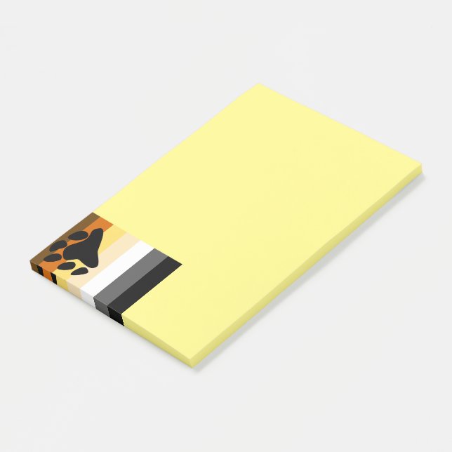 Bär Stolz Post-it Notizen (angewinkelt)