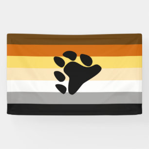 Bär-Stolzflagge und Pfote Banner