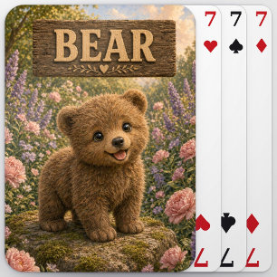 Bär süßes Baby-Geschichtenbuch-Nursery-Tier Spielkarten