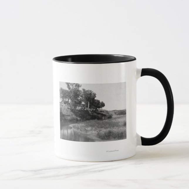 Bar T-Shirt Ranch auf Hat Creek Fotograf Tasse (Rechts)