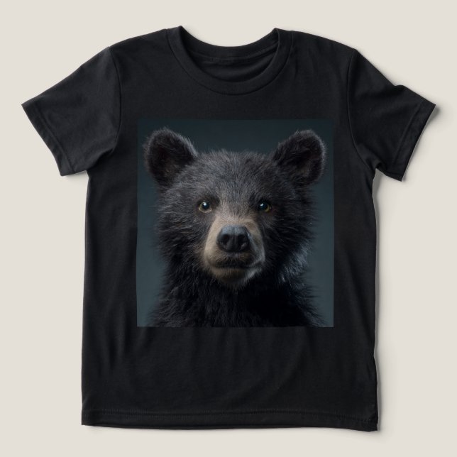 Bär Tri-Blend Shirt (Design Vorderseite)