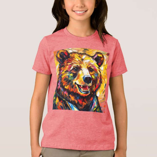 Bär Tri-Blend Shirt (Vorderseite)