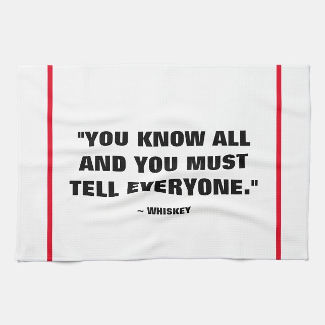 Bar-Tuch - Whisky Küchentuch (Horizontal)