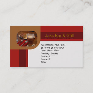Bar u. Grill Visitenkarte