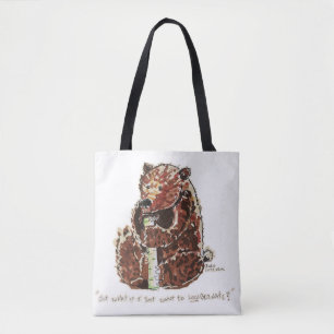 Bär überlegt Winterschlaf Tasche