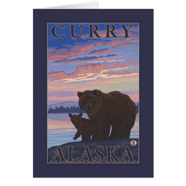 Bär und Cub - Curry, Alaska (Vorne)