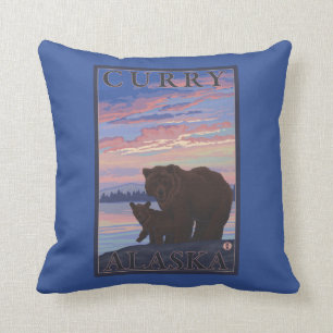 Bär und CUB - Curry, Alaska Kissen