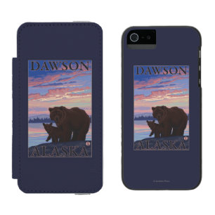 Bär und CUB - Dawson, Alaska Incipio Watson™ iPhone 5 Geldbörsen Hülle