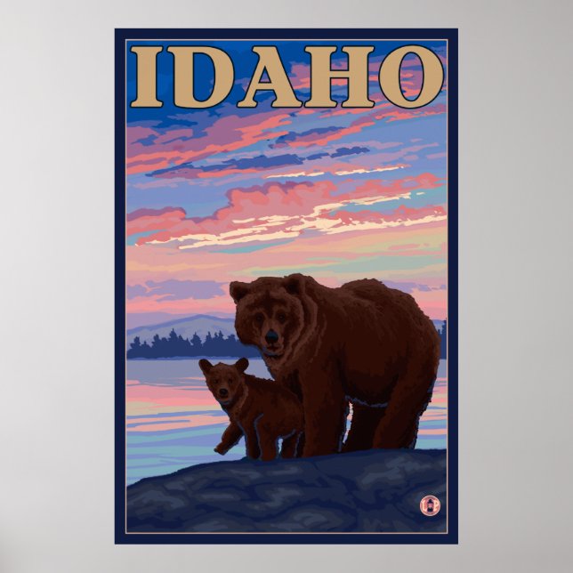 Bär und Cub - Idaho Poster (Vorne)