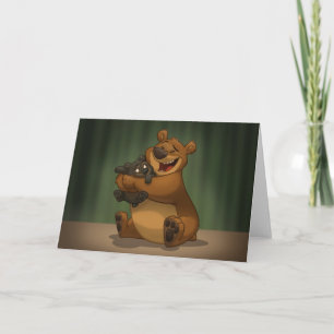 Bär- und Cub-Karte (Leere Innenseite) Karte